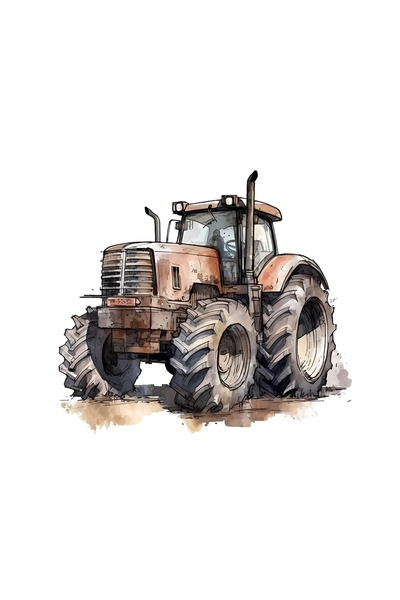 INOVATIX Set de 8 piese, autocolant Tractor Nicolas, INOVATIX®. 6 cm