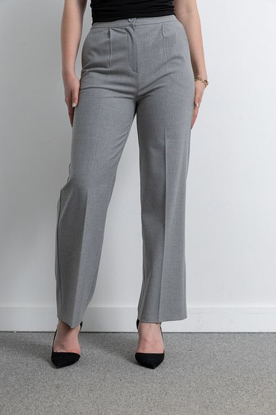 TUĞBA ERGÜL Women's Wide Leg Pleat Detailed Palazzo Fabric Trousers 3092