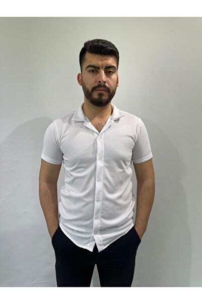 RESSHO Yatay Çizgili Erkek Gömlek