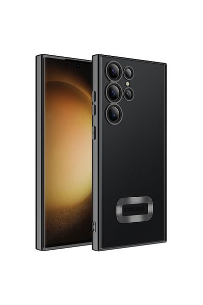 The Bear Case حافظة TBC Omega المتوافقة مع هاتف Galaxy S23 Ultra مع شعار حماية الكاميرا - أسود