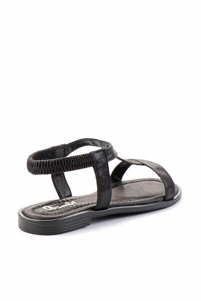 Bambi Shiny Black Women's Sandals K05156080536