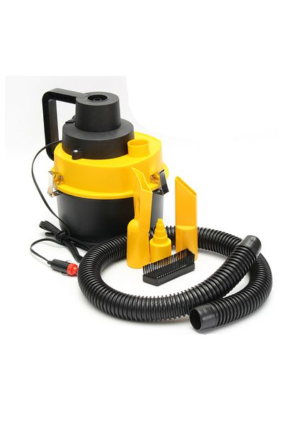 Teno Aspirator Auto Portabil Teno®, capacitate 3 litri, 120 W, 4 accesorii incluse, galben