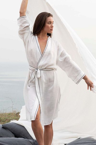 JOJOMIA Lole Women's Dressing Gown / Kimono Cream-Anthracite
