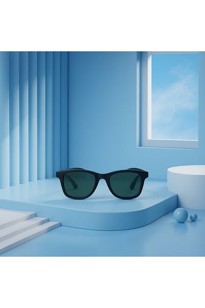 Tics Tiny 3-7 Years Old Children's Sunglasses -Black
