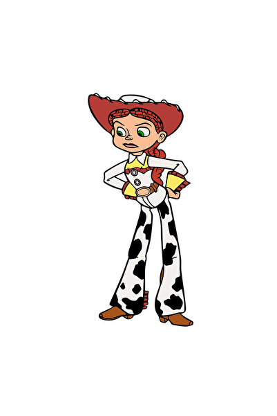 INOVATIX Set de 8 piese, autocolant Toy Story Jessie, INOVATIX®. 6 cm
