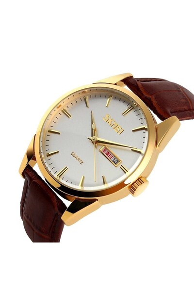 Skmei Ceas elegant bărbătesc Skmei Controlled, maro