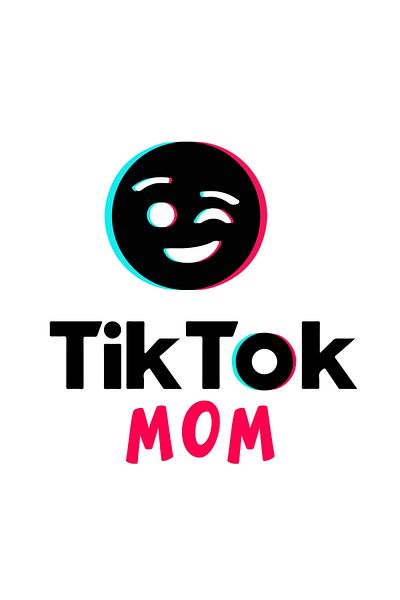 INOVATIX Set de 8 piese, autocolant TikTok Mom, INOVATIX®. 6 cm