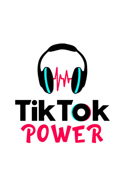 INOVATIX Set de 8 piese, autocolant Tik Tok Power, INOVATIX®. 6 cm