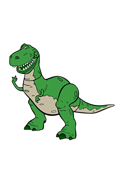 INOVATIX Set de 8 piese, autocolant Toy Story Rex, INOVATIX®. 6 cm