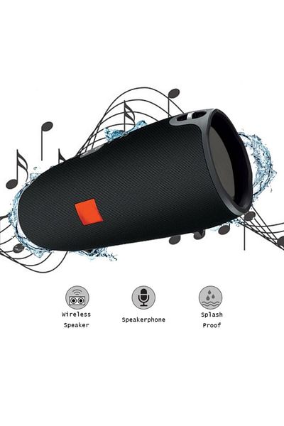 XTREME Portable Speaker, 4 Playback Modes, 10,000 Mah Battery, Black