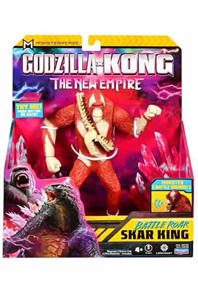 GIOCHI PREZIOSI Godzilla X Kong Deluxe Action Figure with Sound 18 cm Scar King 35508