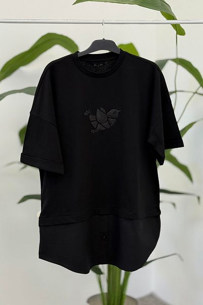Ghisa 1018 Tunic Tshirt - Black