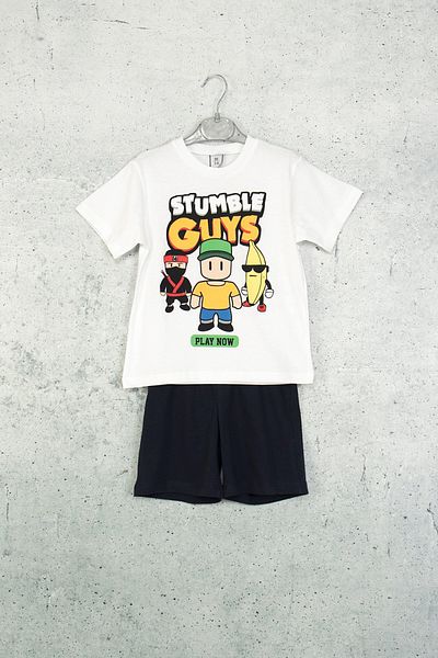 DMB BOYS & GIRLS Printed Elastic Waist Shorts Boys' Suit