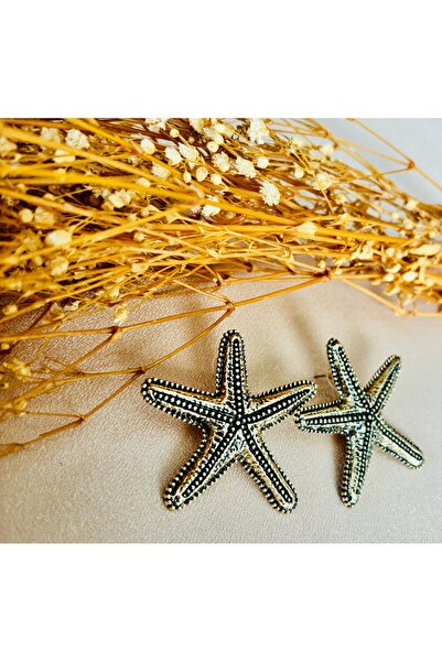 Markiz Takı Brand Starfish Earrings 6 cm