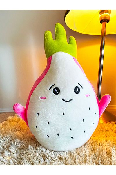 PoppyPlays Two-Faced Fruit-Shark Plush Toy Pink - Two-Faced Plush
