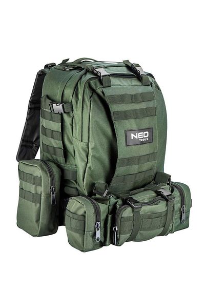 NEO Backpack/Tourist Backpack, 4 In 1, Survival Model, Dark Green,