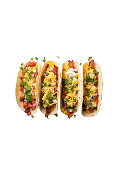 INOVATIX Set de 8 bucăți, autocolante Tacos, INOVATIX®. 6 cm