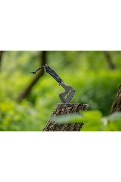 NEO Multifunctional Axe, Paracord Handle, Survival Model, Stainless Steel, Black,