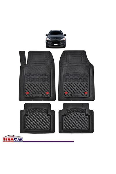 TEAMCAR ® Car Mats Tray Type Compatible With Ssangyong Kyron (2005–2014) Black Durable Material