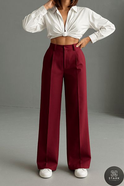 Rift Jeans Elegant Cut Wide Leg High Waist Trousers