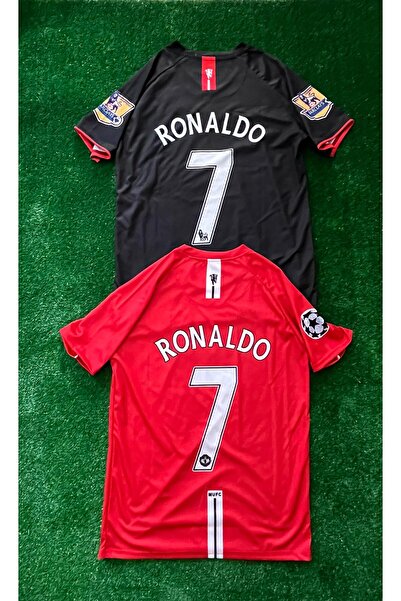 JANJON STAR مجموعة من قطعتين بأكمام قصيرة كريستيانو رونالدو موسم 2008 مانشستر...