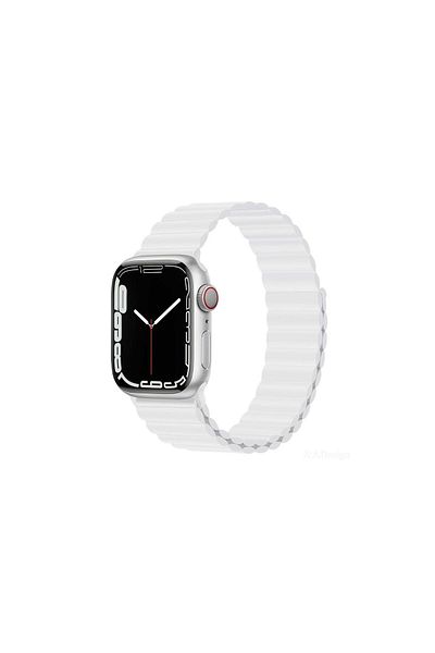 Devia Strap Apple Watch 38mm / 40mm / 41mm Devia Deluxe Series Sport 3 Silicone Magnet White