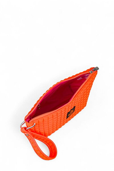 Bilik Deri Scuba Orange Women's Portfolio & Clutch Bag Yeliz