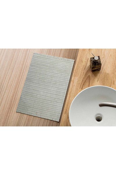 Alkaffary Kaftan Luxury Doormat for Entryway with Elegant Design and High-Quality Material 0.70X1.20 silver