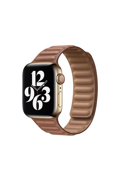 Apple Watch strap 38mm / 40mm Original Leather Link Saddle Brown Smalll