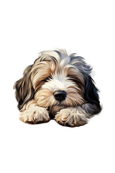 INOVATIX Σετ 8 τεμαχίων, Αυτοκόλλητο Tibetan Terrier, INOVATIX®. 6 εκ.