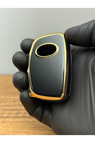 Luxe Aksesuarr Pentru Hyundai I20 2011-2018 Inter - accent - sonata Husa de protectie cheie din silicon cu 3 butoane neagra