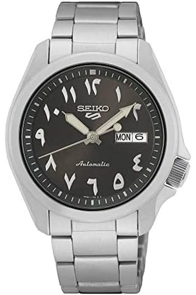 Seiko 5 Sports Automatic Arabic Grey Dial Watch For Men Srph47K1