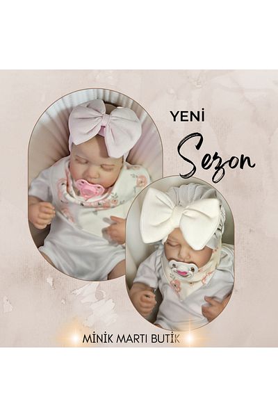 KAYRASTORETESETTÜR The Most Comfortable 2-Piece Baby Bonnet and Bandana Set for Your Baby