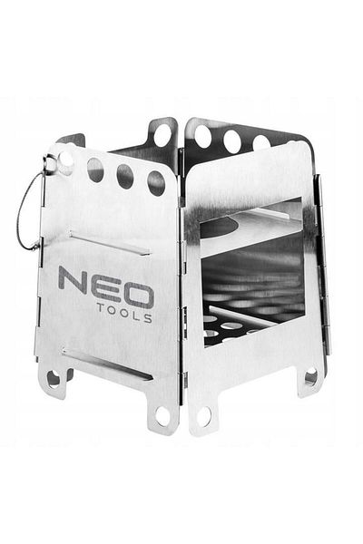 NEO Camping Stove, With Cover, Survival Model, Stainless Steel, 11.5/12.8x16 Cm,