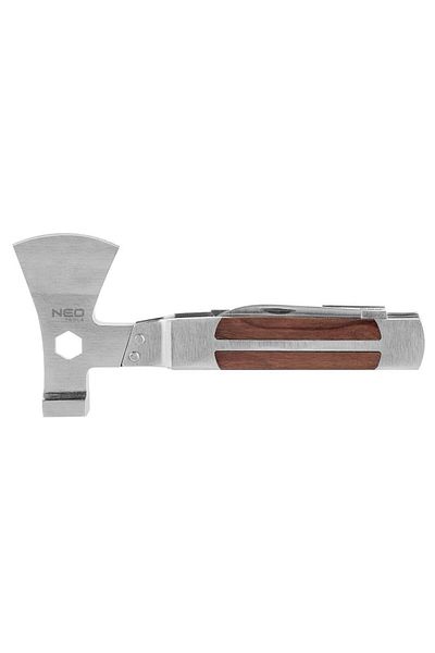 NEO Tool, Multifunctional Knife, 11 In 1, Survival Model, Wooden Handle,