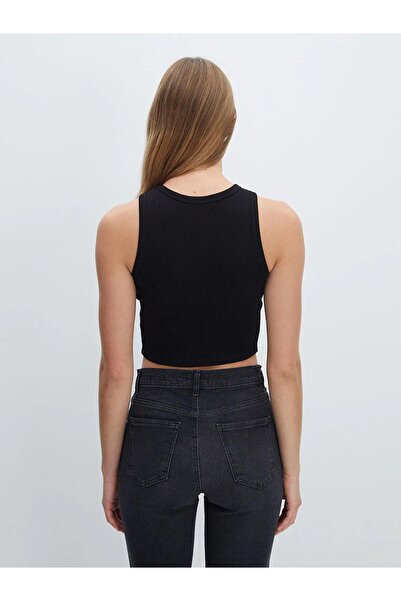 LC Waikiki Lcw Vision Crew Neck Textured Women's Crop (S5)