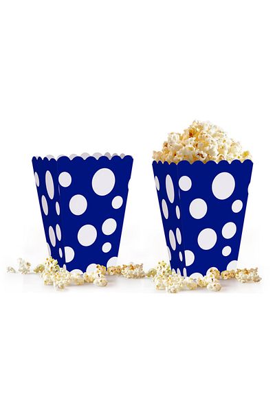 ALPJOY Popcorn Box 10-Piece -Score Navy Blue-