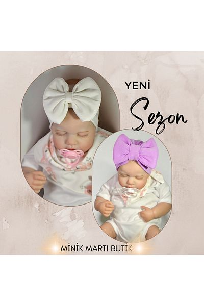 KAYRASTORETESETTÜR The Most Comfortable 2-Piece Baby Bonnet and Bandana Set for Your Baby