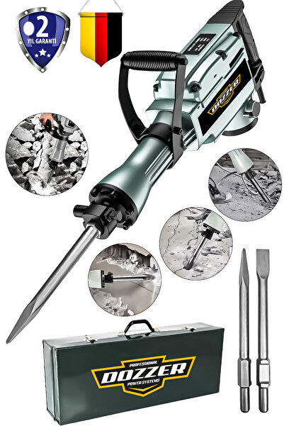 DOZZER Alman 2400 Watt Profesyonel 65 Mm 70 Joule Bakır Sargılı Motor Büyük Boy Kırıcı Delici Hilti