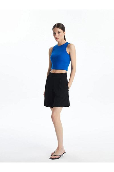 LC Waikiki Lcw Vision Crew Neck Textured Women's Crop (S5)