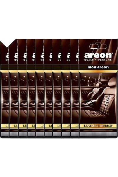 Areon - Air Freshener Mon Leather Interior - (Pack of 10)