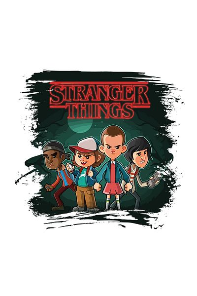 INOVATIX Set of 8 pieces, Sticker Stranger things characters, INOVATIX®. 6 cm