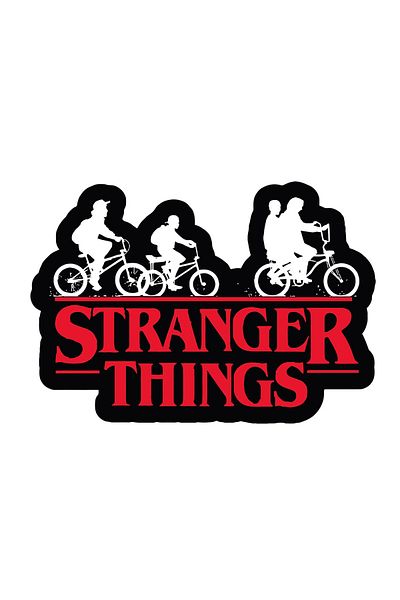 INOVATIX Set of 8, Stranger Things Bicycle Sticker, INOVATIX®. 6 cm