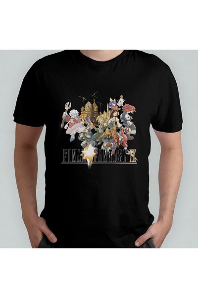 Pixxa Final Fantasy Ix Unisex 100% Cotton Crew Neck T-Shirt