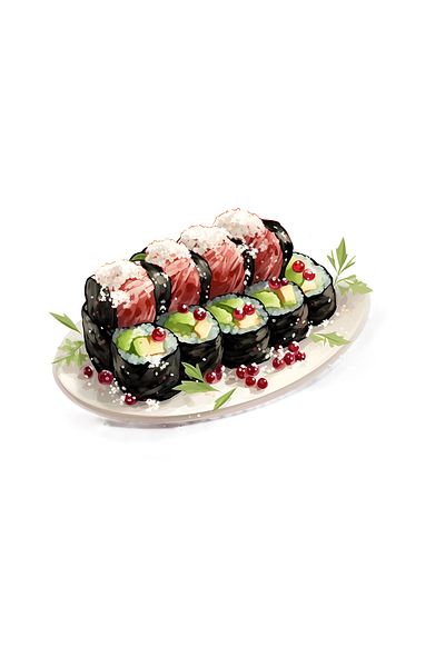 INOVATIX Set of 8 pieces, Sushi Sticker, INOVATIX®. 6 cm