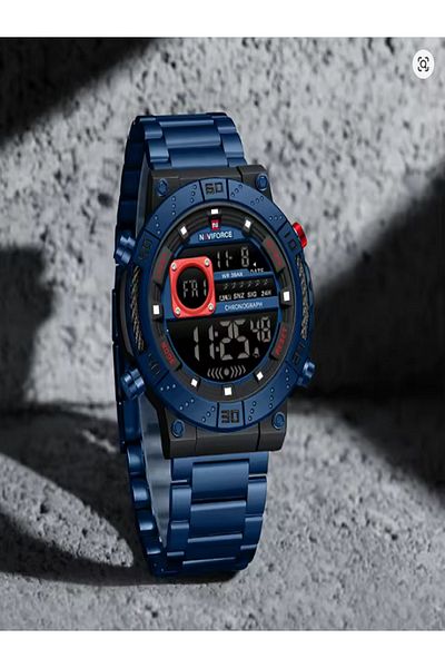 Naviforce Men Business Watches Chronograph Stainless Steel Strap Luxury Quartz Wristwatch