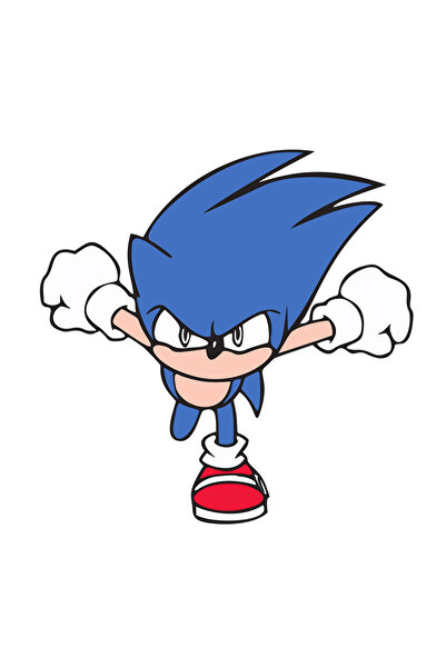 INOVATIX Set de 8 piese, autocolant Sonic the Hedgehog poziția avionului, INO...