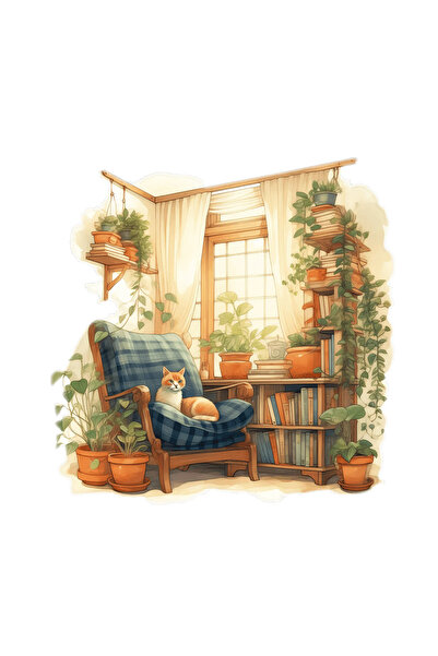 INOVATIX Set de 8 bucăți, autocolant Arden Reading Space, INOVATIX®. 6 cm