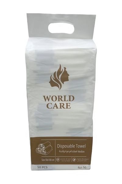 WORLD CARE Disposable towels 100 x 50 cm 50 pieces
