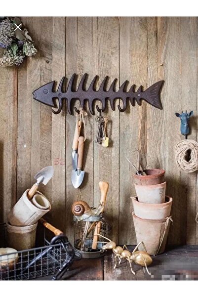 BGA dekoratif balık tasarım askılık döküm metal malzeme anahtarlık elbise mut...